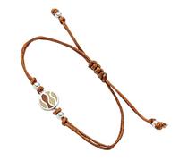 DUR Schmuck Cotton-Armband STRANDWELLEN Strandsand, Bernsteinsand, Silber 925/- 17cm (A1893)