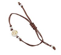 DUR Schmuck Cotton-Armband STRANDWELLEN Strandsand, Silber 925/- 17cm (A1897)