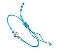 DUR Schmuck Cotton-Armband STRANDWELLEN Strandsand, Steinsand, Silber 925/- 17cm (A1892)