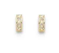 DUR Schmuck Creole MARITIM Strandsand, Silber 925/- vergoldet (O5424)