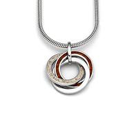 DUR Schmuck Damen Anhänger MARINA 2.0 Strandsand, Bernsteinsand, Silber 925/-rhodiniert (P3822)