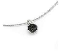 DUR Schmuck Damen Kette POLARSTERN Lavasand, Silber 925/-rhodiniert 42cm (K2457)
