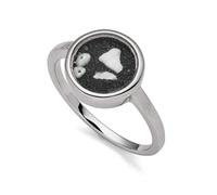 DUR Schmuck DamenRing Lavasturm, Lavasand, Silber 925/- rhodiniert (R4790) (54 (17.2))