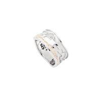 Dur Schmuck EXKLUSIV Ring FEHMARN 2.0 Strandsand Silber 925/- rhodiniert (R5910) (62 (19.7))