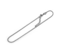 DUR Schmuck Fußkette Silber 925/- rhodiniert 22,5cm + 3cm Verlängerung (A1596)