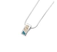 DUR Schmuck Kette DUETT Steinsand/Strandsand, Silber 925/- rhodiniert 45cm (K2868)