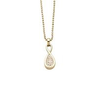 DUR Schmuck Kette FOREVER I, Strandsand, Silber 925/- vergoldet 42cm (K3058)