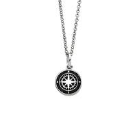 DUR Schmuck Kette KOMPASS 2.0 Lavasand Silber 925/- rhodiniert 45cm (K2972) Erbskette
