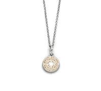 DUR Schmuck Kette KOMPASS 2.0 Strandsand Silber 925/- rhodiniert 45cm (K2966)