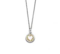 DUR Schmuck Kette LIEBE 2.0 Strandsand Silber 925/- rhodiniert 45cm (K2965)
