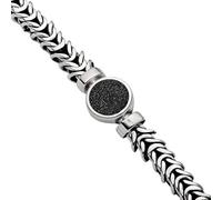 DUR Schmuck massives Damen Armband MEIN STRAND Lavasand, Silber 925/- 17cm A1592