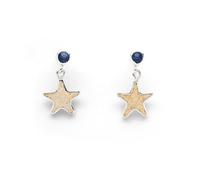 DUR Schmuck Ohrhänger SANDSEESTERN Kyanit Strandsand Silber 925/- poliert (O5522)