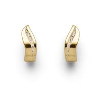 DUR Schmuck: Ohrring, Creole "Silberschweif" mit Strandsand, vergoldet, O5499