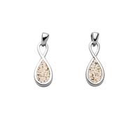 DUR Schmuck Ohrring FOREVER, Strandsand, Silber 925/- rhod. (O5550)