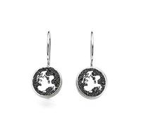 DUR Schmuck: Ohrring, Ohrhänger Rügen mit Lavasand O5219