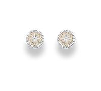 DUR Schmuck: Ohrring, Ohrstecker Kompassrose 2.0" 10 mm, mit Strandsand, O5446