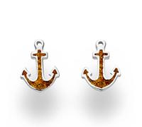 DUR Schmuck Ohrstecker HOFFNUNG 2.0 Bernstein, Silber 925/- rhodiniert (O5256)