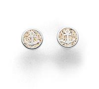 DUR Schmuck Ohrstecker HOFFNUNG 2.0 Strandsand, Silber 925/- rhodiniert (O5320)