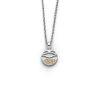 DUR Schmuck zierliche Kette Strandwellen Strandsand Silber 925/- rhodiniert ca 42cm (K2665) Erbskette