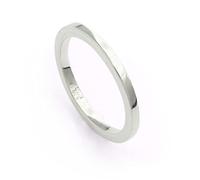 DUR Schmuck zierlicher Damen Ring Silber 925/- (R5282) Bandring, Vorsteckring (56)