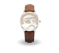 DUR Uhr 36er Küste Strandsand, Lederband braun