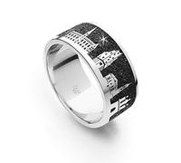 DUR Unisex Nachtring"Hamburg" aus 925er Silber Größe 66 (21.0) R4820.66, 66 (21.0)