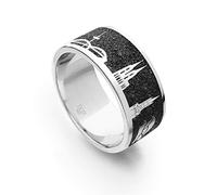 DUR Unisex Nachtring"Köln" aus 925er Silber Größe 52 (16.6) R4775.52, 52 (16.6)