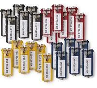 Durable 194927 Schlüsselanhänger Key Clip, einfach aufklappen & beschriften, 120 Stück, farbig sortiert