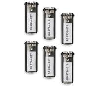 Durable® 6 Stück Schlüsselanhänger mit Beschriftungsfeld & KEY CLIP in Schwarz - DAS ORIGINAL - Schlüssel-Anhänger mit Schlüsselring zum Beschriften - Schlüssel Holder mit Easy Clips schnell & einfach