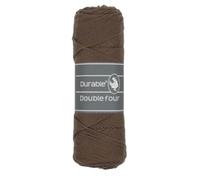 Durable Double Four Häkel- & Strickgarn 100g Strang aus 100% Baumwolle, 54 harmonischen Farben für Jacken, Pullover, Decken, Kissen und andere Wohnaccessoires (2229 Chocolate)
