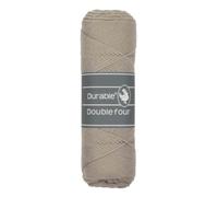 Durable Double Four Häkel- & Strickgarn 100g Strang aus 100% Baumwolle, 54 harmonischen Farben für Jacken, Pullover, Decken, Kissen und andere Wohnaccessoires (340 Taupe)