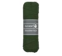 Durable Double Four Häkel- & Strickgarn 100g Strang aus 100% Baumwolle, 54 harmonischen Farben für Jacken, Pullover, Decken, Kissen und andere Wohnaccessoires (2150 Forest green)