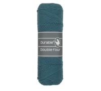 Durable Double Four Häkel- & Strickgarn 100g Strang aus 100% Baumwolle, 54 harmonischen Farben für Jacken, Pullover, Decken, Kissen und andere Wohnaccessoires (375 Petrol)