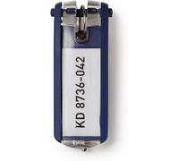 DURABLE Schlüsselanhänger Key Clip 195707, 6 Stück, dunkelblau