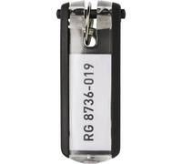 Durable Schlüsselanhänger 195701 Key Clip - 1957 Schwarz 6 St.