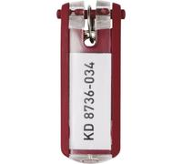 DURABLE Schlüsselanhänger rot 1957 03 6ST KEY CLIP