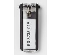 DURABLE Schlüsselanhänger KEY CLIP 195701 schwarz 6 St./Pack.