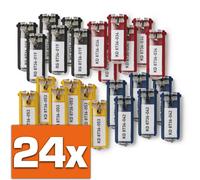 Durable Schlüsselanhänger Key Clip 24 Stück Farbig Sortiert