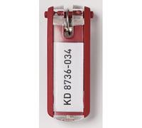 DURABLE Schlüsselanhänger KEY CLIP 24 x 68 x 15 mm (B x H x T) Kunststoff rot 6 St./Pack.