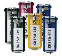 DURABLE Schlüsselanhänger Key Clip - 6 Stück - farbig sortiert