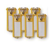 Durable Schlüsselanhänger Key Clip, 6 Stück, gelb, 195704