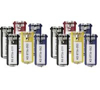 Durable Schlüsselanhänger Key Clip, aufklappbare & beschriftbare Schlüsselschilder, 24 Stück, farbig sortiert, 194927 (Packung mit 2)