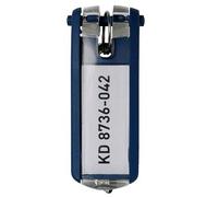 DURABLE Schlüsselanhänger Key Clip Blau 25 x 65 mm 6 Stück