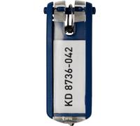 DURABLE Schlüsselanhänger Key Clip Blau 25 x 65 mm 6 Stück