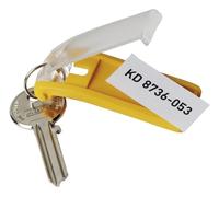 DURABLE Schlüsselanhänger Key Clip dbl aus Kunststoff mit sichtbarem