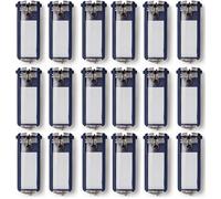 Durable Schlüsselanhänger Key Clip, einfach aufklappen & beschriften (Dunkelblau, 18er Set)