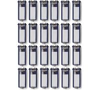 Durable Schlüsselanhänger Key Clip, einfach aufklappen & beschriften (Dunkelblau, 24er Set)