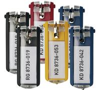 Durable Schlüsselanhänger Key Clip farbig sortiert VE=12x6 Stück - 195700
