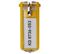 DURABLE Schlüsselanhänger Key Clip gelb aus Kunststoff mit sichtbarem