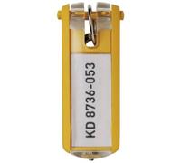 Durable Schlüsselanhänger KEY CLIP - gelb - Beutel mit 6 Stück